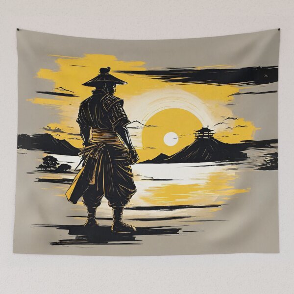 Item preview, Samurai In A Golden Sunset designed and sold by letsgetinspired.