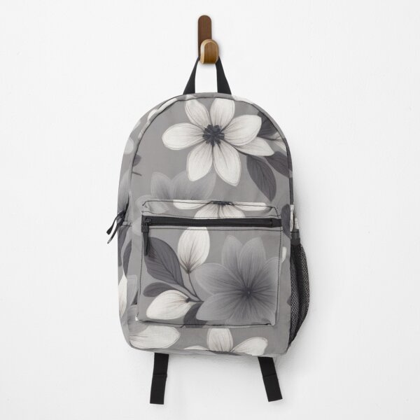 Item preview, RogerPattern - "Serene Blossoms: Graceful Gray Floral Elegance" designed and sold by RogerPattern.