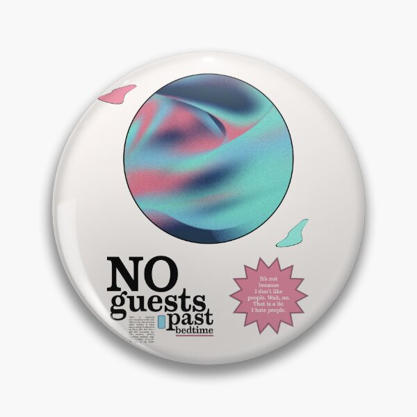 Item preview, No Guests Past Bedtime! | Cerulean Creative designed and sold by Cerulean Creative.
