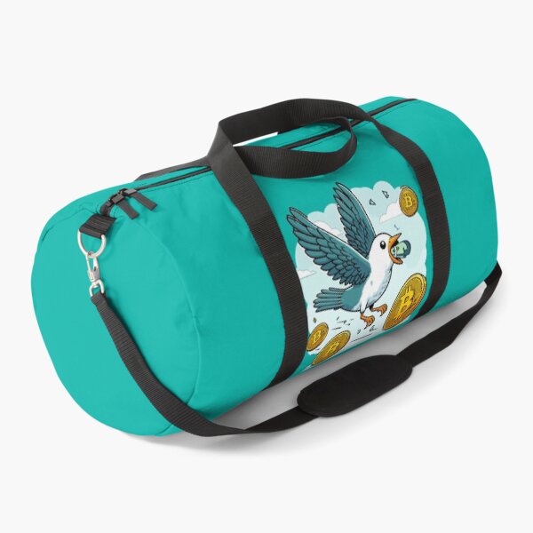 Item preview, A bird flying in the sky with a wad of dollar bills in its beak. designed and sold by CryptoFunMerch.
