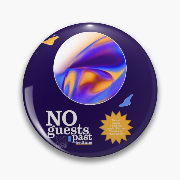 Item preview, No Guests Past Bedtime! (dark) | Cerulean Creative designed and sold by Cerulean Creative.