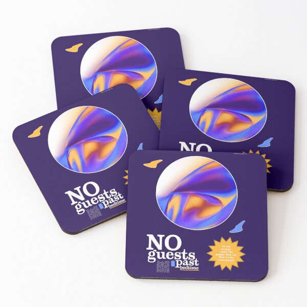 Item preview, No Guests Past Bedtime! (dark) | Cerulean Creative designed and sold by Cerulean Creative.