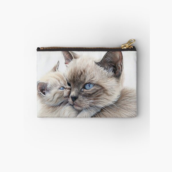 Item preview, A cat gently nuzzles its kitten designed and sold by CatspirationArt.