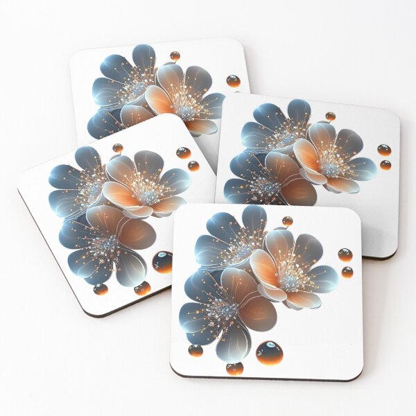 Item preview, Glowing Cosmic Flowers - Ethereal Floral Galaxy Art Print designed and sold by lloreleya.