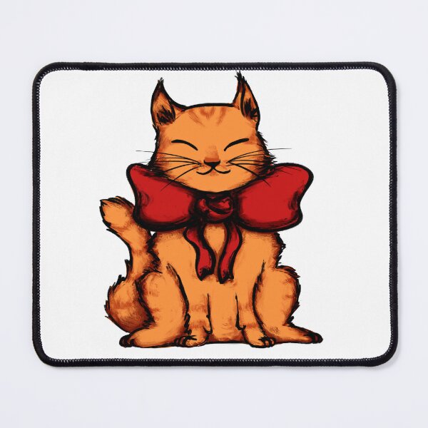 Item preview, Cat with red bow designed and sold by DividY.