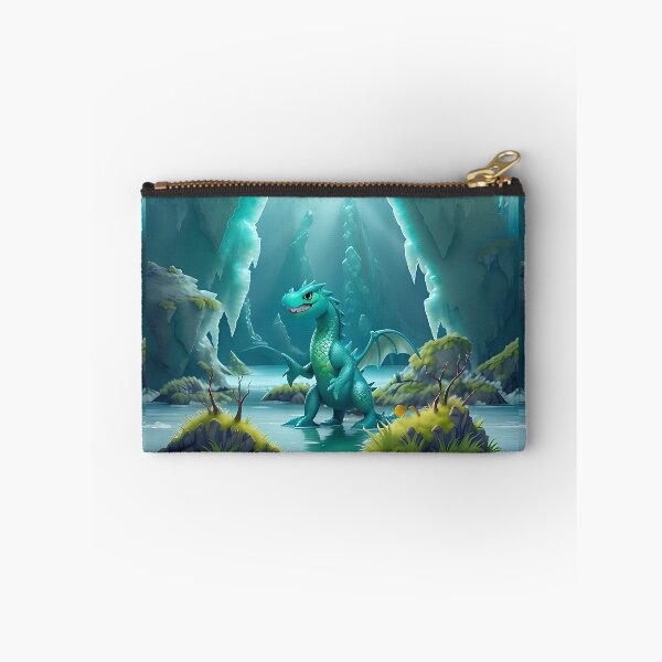 Item preview, Mystical anime sea dragon fascinating underwater world with floating ice blocks designed and sold by Frostquest.