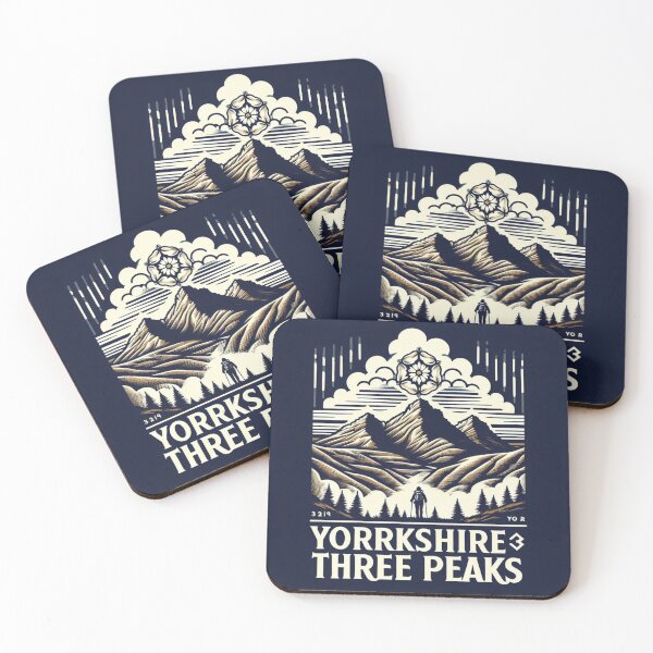 Item preview, Yorkshire three peaks classic t-shirt designed and sold by Elouk.