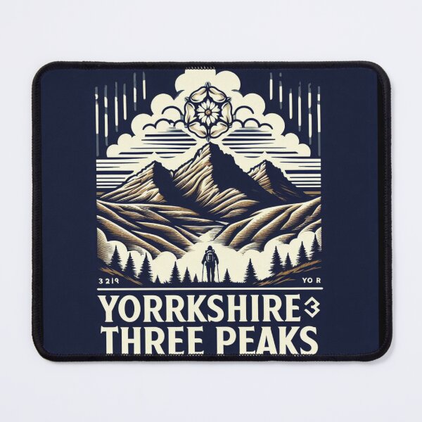 Item preview, Yorkshire three peaks classic t-shirt designed and sold by Elouk.