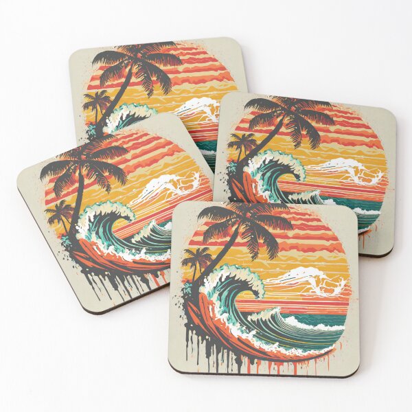 Item preview, Surfing at Sunset designed and sold by drawbey.