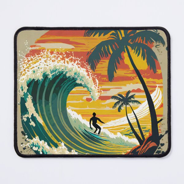 Item preview, Surfing at Sunset designed and sold by drawbey.