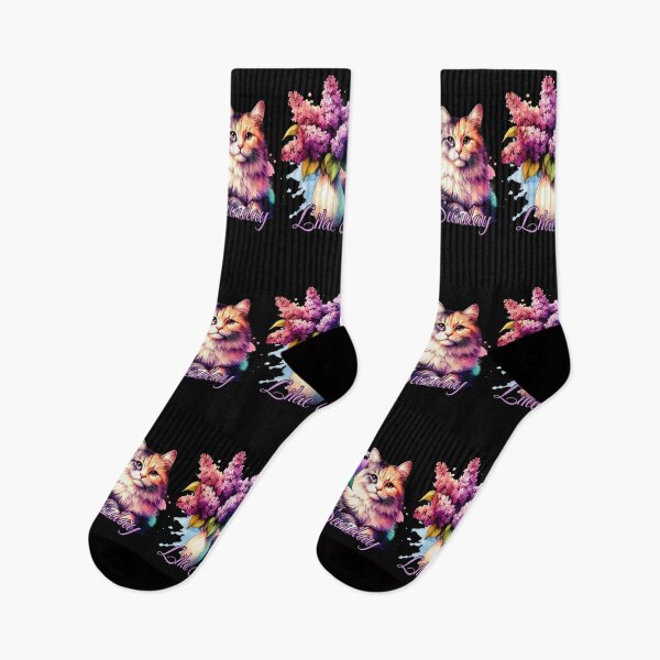 Item preview, Lilac Sunday Cat - Mother's Day designed and sold by SeledineArt.