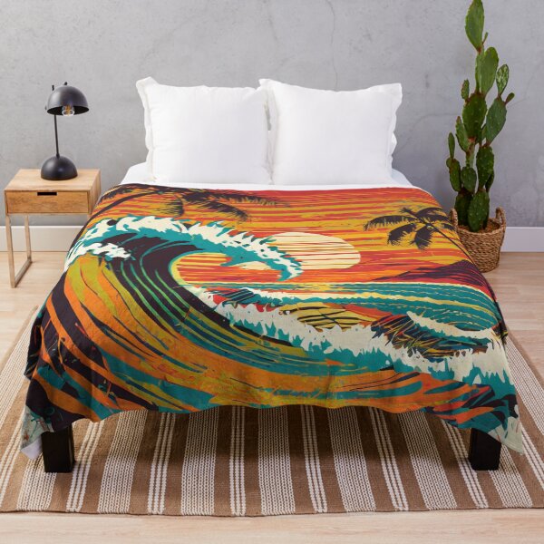Artikelvorschau, Surfen bei Sonnenuntergang entworfen und verkauft von drawbey.