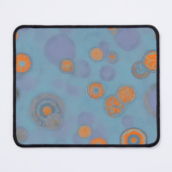 Item preview, Fascinating retro pattern circles in vibrant purple and orange designed and sold by Frostquest.
