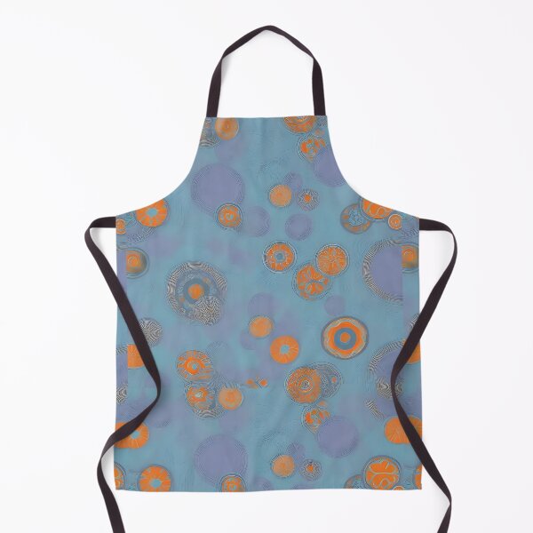 Item preview, Fascinating retro pattern circles in vibrant purple and orange designed and sold by Frostquest.