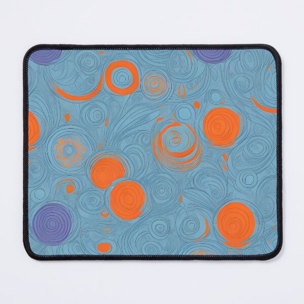 Item preview, Fascinating retro pattern circles in vibrant purple and orange designed and sold by Frostquest.