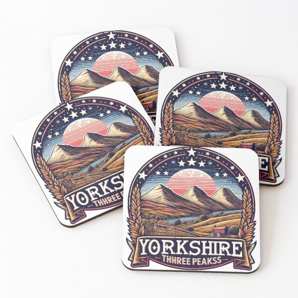 Item preview, Yorkshire three peaks challenge t-shirt designed and sold by Elouk.