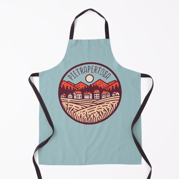 Item preview, Pietrapertosa Italia minimalist landscape badge designed and sold by InvestingRoad.