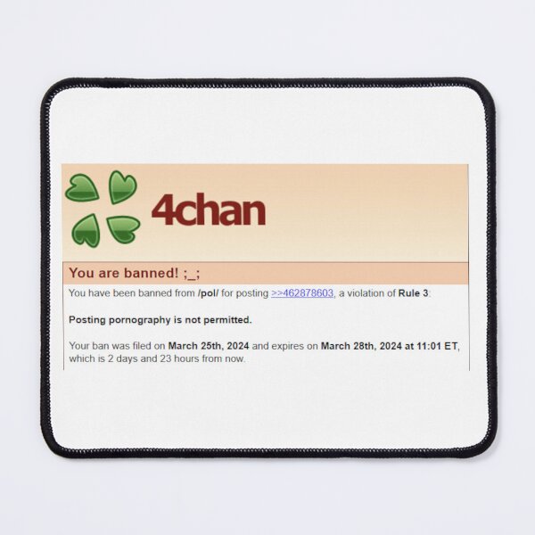 Item preview, You are banned from 4chan designed and sold by LiveNotByLies.