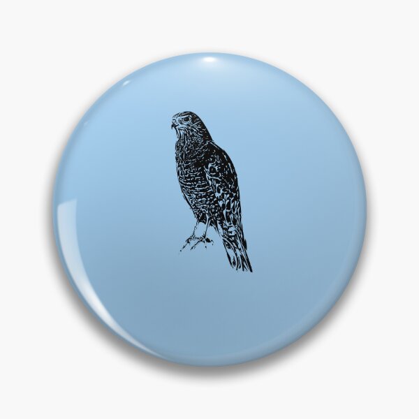 Item preview, Red Shouldered Hawk Perched Black Design  designed and sold by designsasstultd.