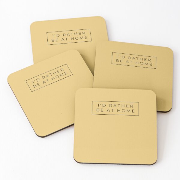 Item preview, I'd rather be at home | Yellow Background designed and sold by RM-Journey.