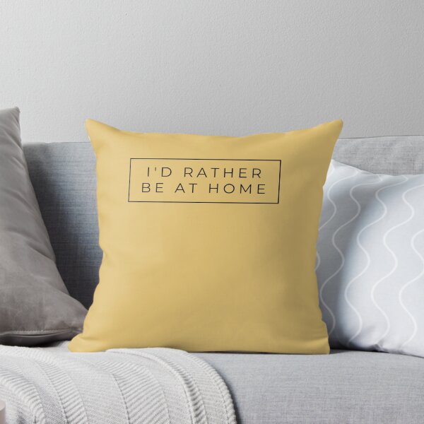 Item preview, I'd rather be at home | Yellow Background designed and sold by RM-Journey.
