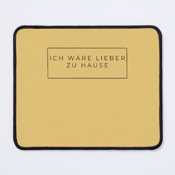 Item preview, Ich wäre lieber zu Hause | Yellow Background designed and sold by RM-Journey.
