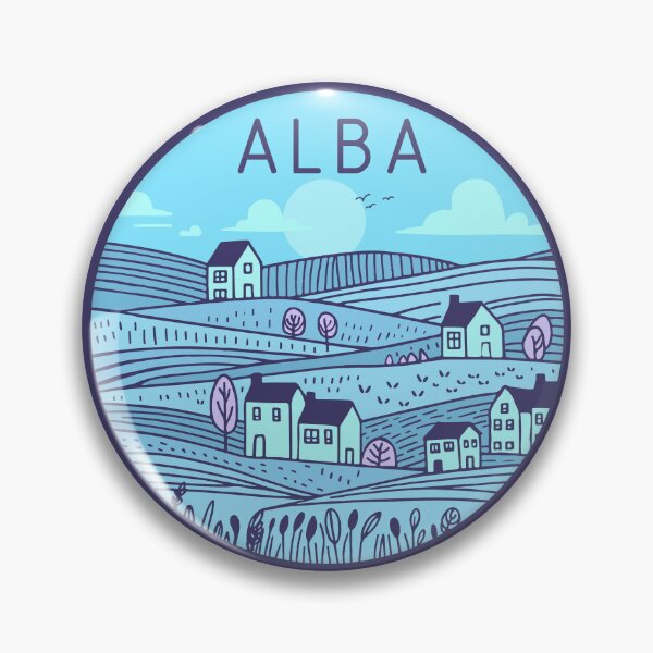 Artikelvorschau, Alba Italia Doodle Fields Landschaftsabzeichen entworfen und verkauft von InvestingRoad.