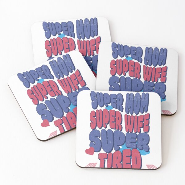 Item preview, Super Mom, Super Wife, Super Tired - Empowerment Graphic Tee Design designed and sold by CraftedConcepts.