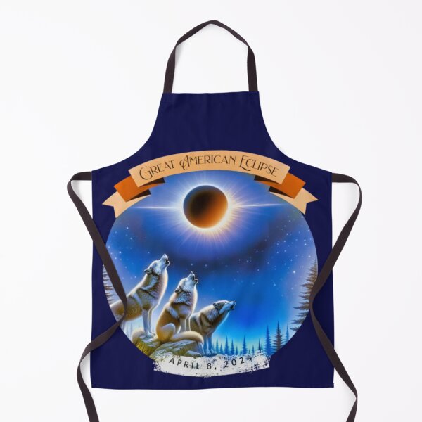 Item preview, Wolves of the Great American Eclipse - April 8, 2024 Commemorative Artwork designed and sold by gleefulme.