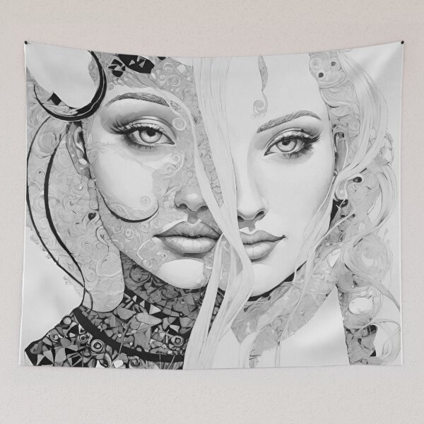 Item preview, Double portrait A00 designed and sold by ATartelin.
