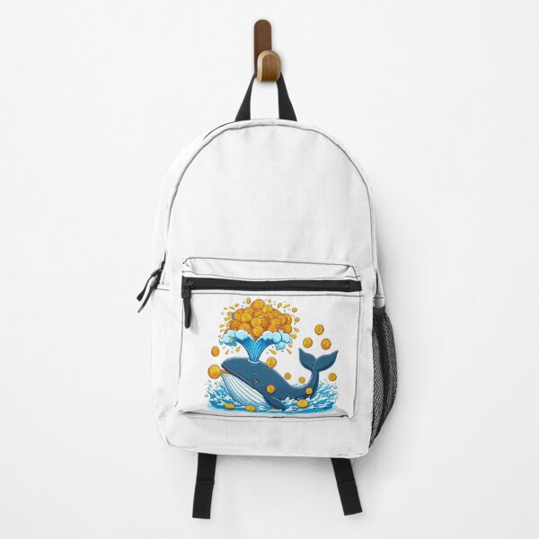 Item preview, A whale in a sea full of Bitcoins designed and sold by CryptoFunMerch.