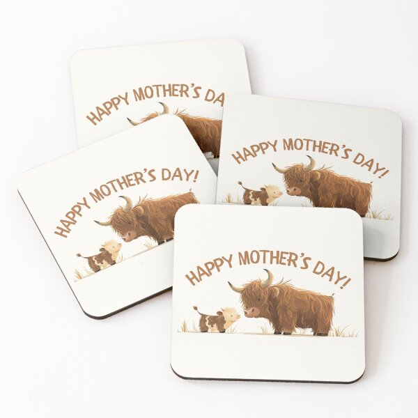 Item preview, Mother's Day Highland Cow Mama& Calf designed and sold by GolDreamShop.