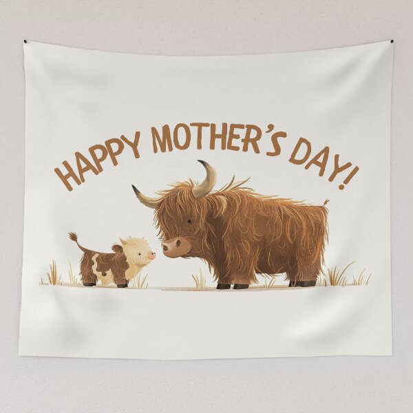Item preview, Mother's Day Highland Cow Mama& Calf designed and sold by GolDreamShop.