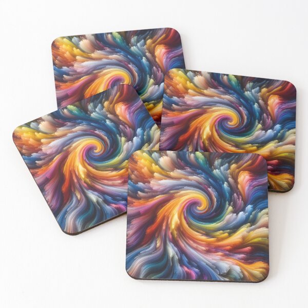 Item preview, Spectrum Swirl A Mesmerizing Twist of Colourful Harmony designed and sold by ArtComixHaven.