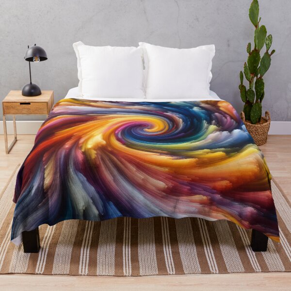 Item preview, Spectrum Swirl A Mesmerizing Twist of Colourful Harmony designed and sold by ArtComixHaven.