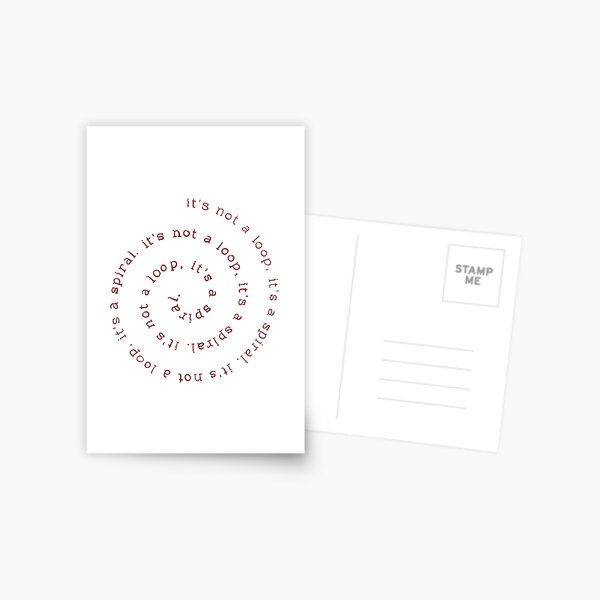 Item preview, It's Not a Loop Red designed and sold by basilof221b.