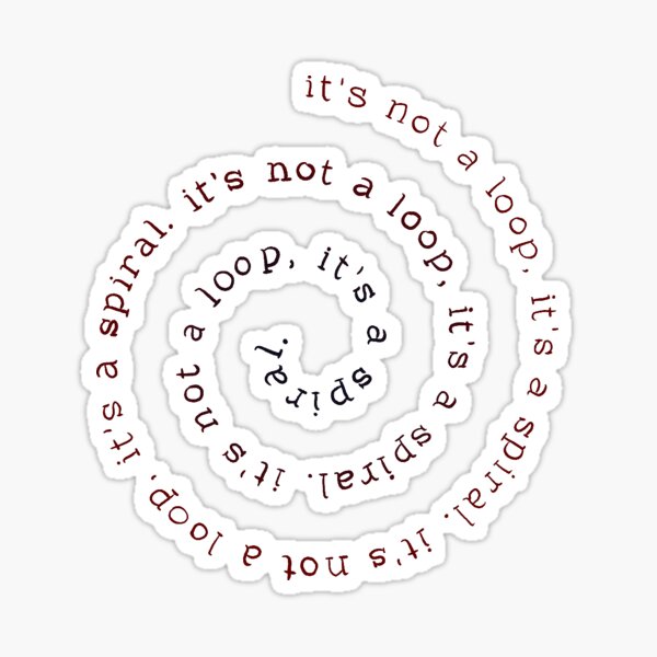 Item preview, It's Not a Loop Red Blue Gradient designed and sold by basilof221b.