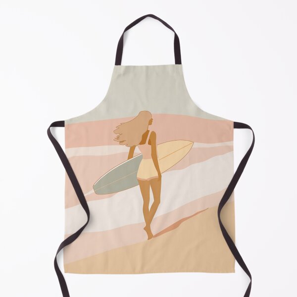 Item preview, Surfer girl minimalist design pastel colors Active Outdoors Inspired Art designed and sold by CDC40.