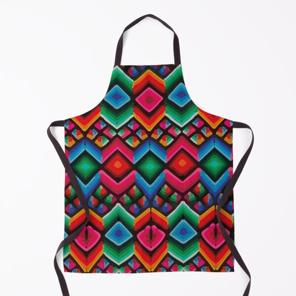 Item preview, Psychedelic geometric multicolor vibrant textile mexican folk art designed and sold by T-Mex.