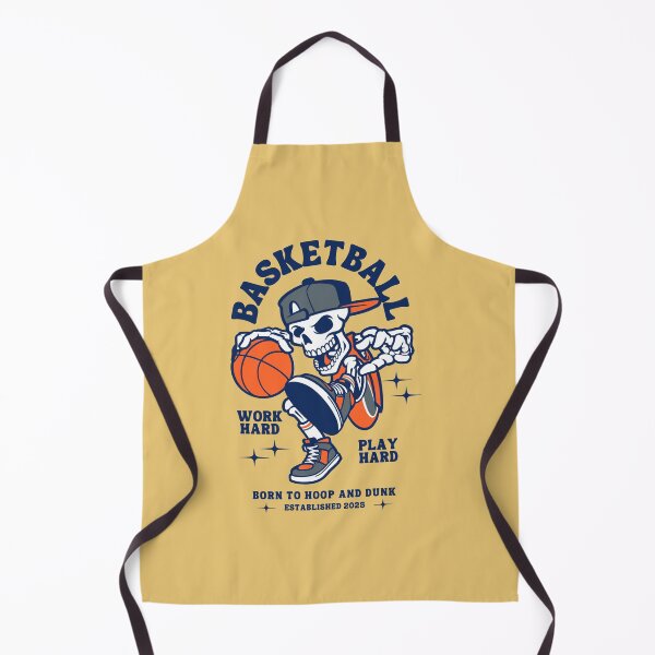 Item preview, BASKETBALL - Born to hoop and dunk | Yellow Background designed and sold by RM-Journey.