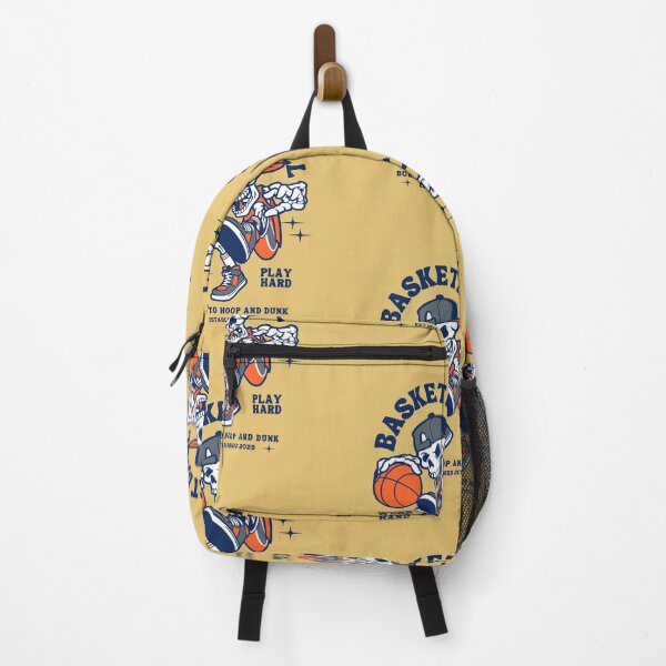 Item preview, BASKETBALL - Born to hoop and dunk | Yellow Background designed and sold by RM-Journey.