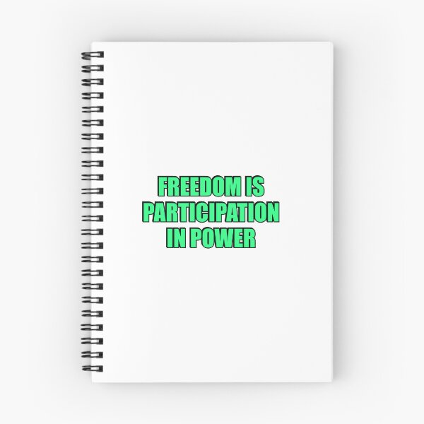 Item preview, Freedom is participation in power - Cicero quotes designed and sold by Inspirationmotivation.