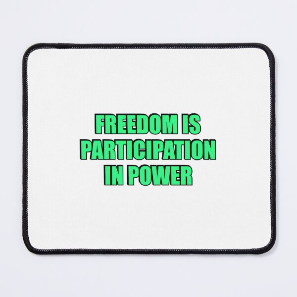 Item preview, Freedom is participation in power - Cicero quotes designed and sold by Inspirationmotivation.