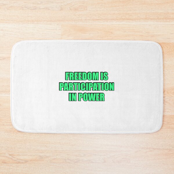 Item preview, Freedom is participation in power - Cicero quotes designed and sold by Inspirationmotivation.