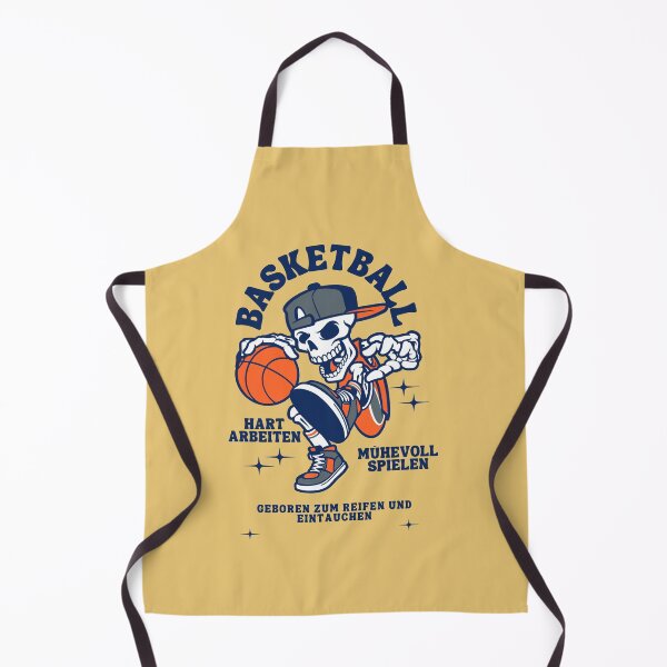 Item preview, BASKETBALL - Geboren, um zu dribbeln und zu dunken | Yellow Background designed and sold by RM-Journey.