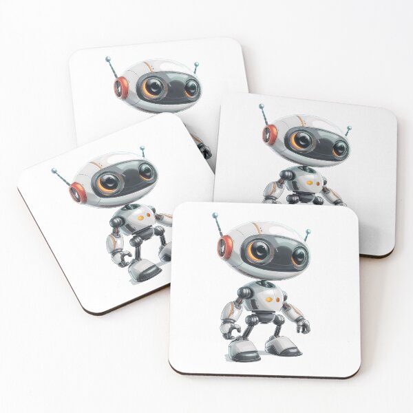 Item preview, Cute Cartoon Robot Digital Print: Spark Fun in Kids' Decor! designed and sold by Kids Art 4U.