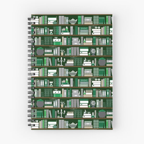 Item preview, Book Case Pattern - Green and Grey designed and sold by Kit Cronk.
