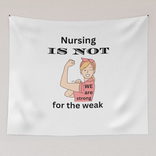 Item preview, Nursing is not for the weak. designed and sold by DuchessNursDsgn.