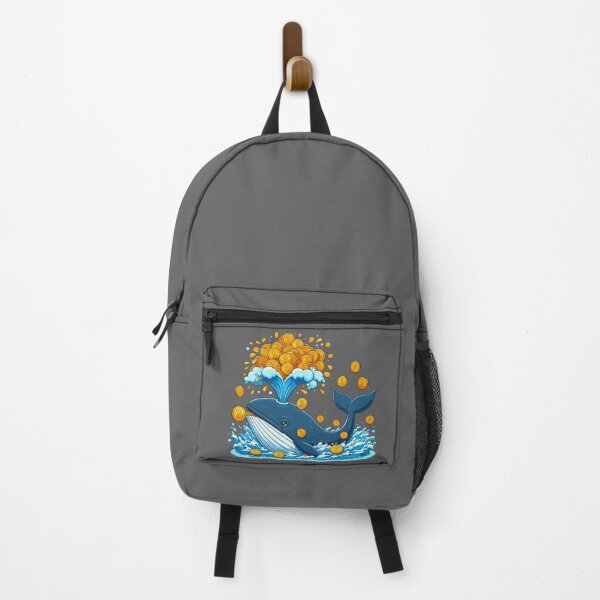 Item preview, A whale in a sea full of Bitcoins designed and sold by CryptoFunMerch.