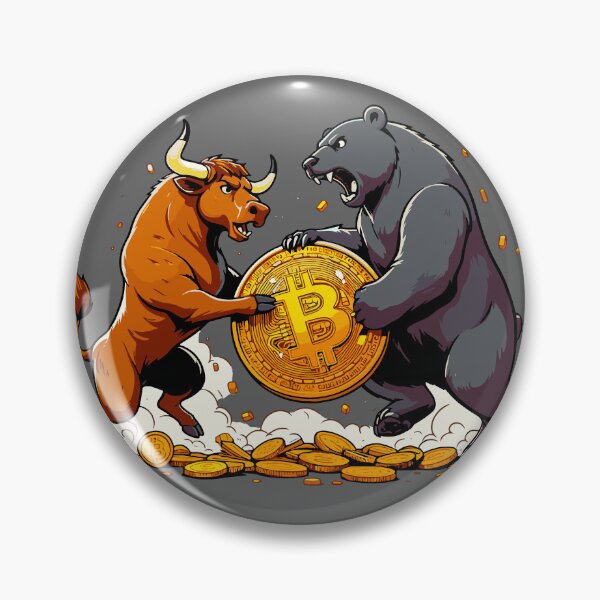 Artikelvorschau, Stier vs Bär entworfen und verkauft von CryptoFunMerch.
